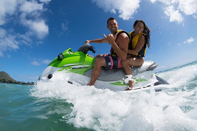 Jet Ski Ride Maunalua Bay. Tandem-2 people ride-price per person - Thrilling Jet Ski Adventure at Maunalua Bay for $89 Per Person