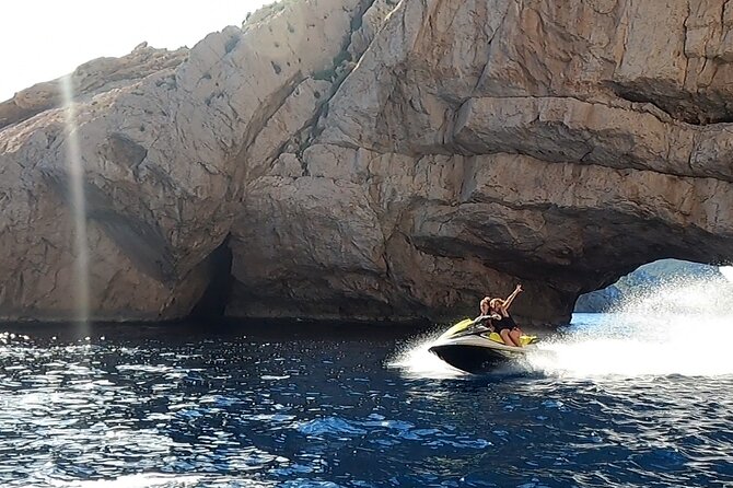Jet ski tour from San Antonio (Ibiza) to Margaritas Islands - Photos, Swimming, and Additional Activity Options