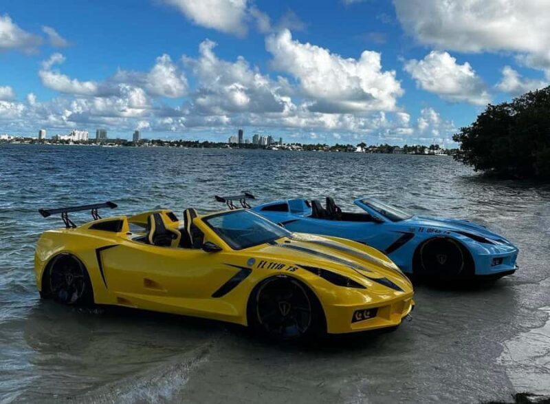 Jetcar Miami: 1 JetCar Rental | 1h | 250$ due at Check-in - How the JetCar Miami Tour Starts at 1819 79th Street Causeway