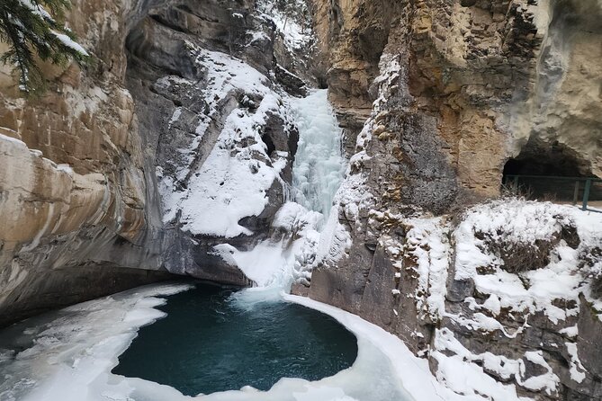 Johnston Canyon: Frozen Falls - Experience the Magic of Johnston Canyon in Winter for $70.99