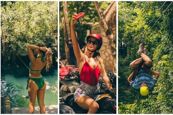Jungle FUN ATV Zipline and Cenote Dive - Exciting Jungle Adventure Combining Ziplining, ATV Riding, and Cenote Swimming in Cancun
