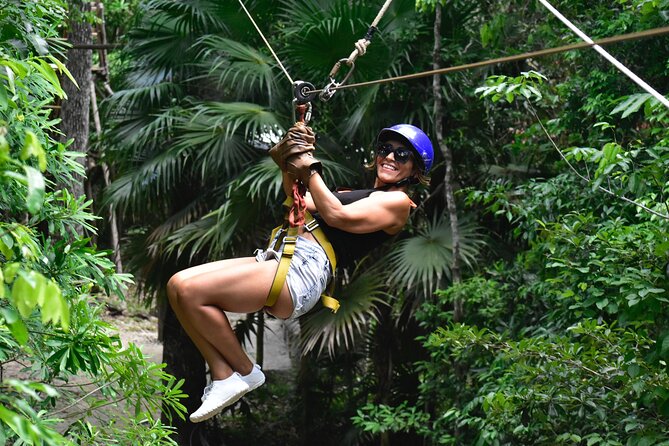 Jungle FUN ATV Zipline and Cenote Dive - Swimming and Relaxing at the Scenic Cenote