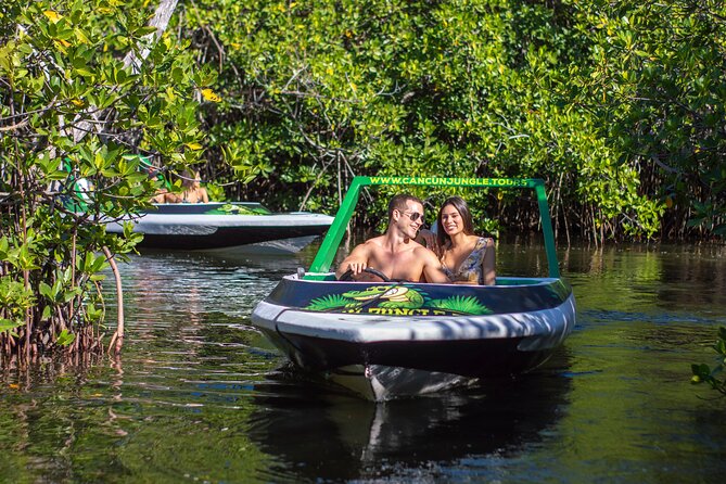 Jungle Tour Adventure Cancun: Jungle Tour Cancun Explore - Explore Cancun’s Mangroves and Caribbean Waters with a Self-Driven Boat Tour