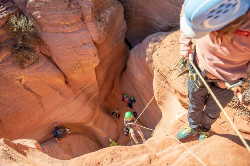 Kanab: Family Slot Canyon & Rappelling, Private - Starting Point and Transportation to Utah’s Red Rock Wilderness