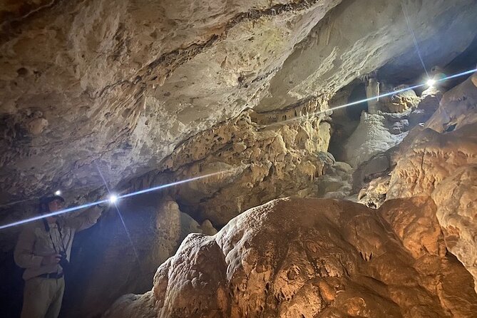 Karpathos Aperi Limniotis Cave Hike for stalagmites / stalactites - Inside the Limniotis Cave: Stalagmites and Stalactites