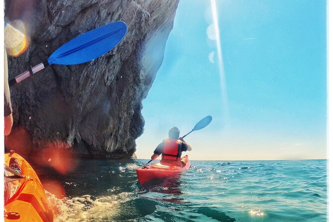 Kayak excursion to Cova dels Coloms from Platja Mascarat - Snorkeling in the Crystalline Waters