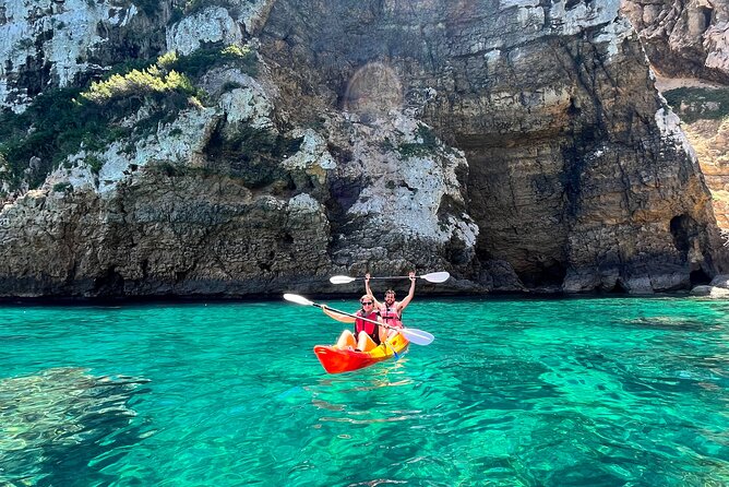 Kayak Paradise: Cala Portixol Snorkel, Cave & Cliff Jumping Tour - Marveling at Cap Negres Geological Wonders