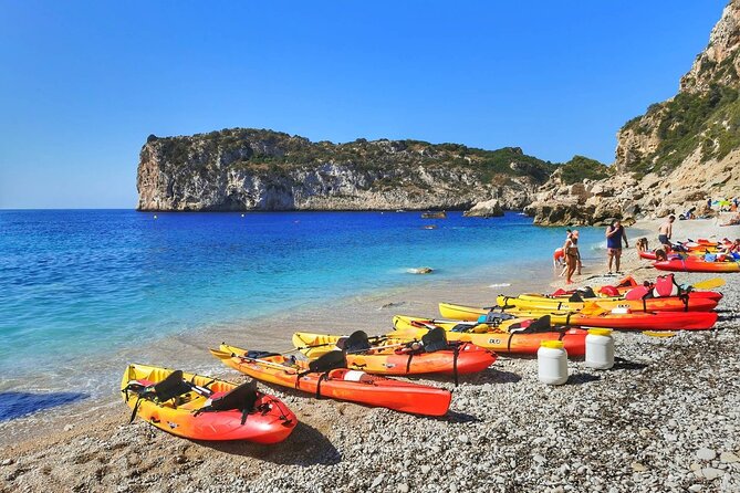 Kayak route through Cala Granadella - Group Size and Personalized Attention