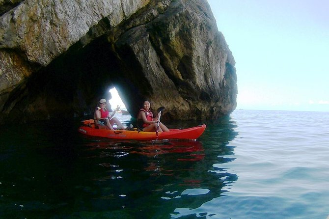 Kayak tour from Sesimbra to Ribeira do Cavalo Beach, passing through the caves - Rest and Relax at Ribeira do Cavalo Beach