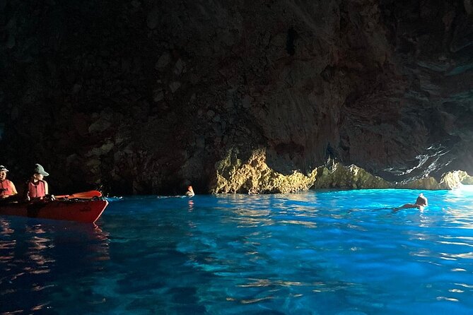 Kayak Trip to Hidden blue Cave, with lunch & fruits. - The Greek Lunch and Fresh Fruits on a Remote Beach