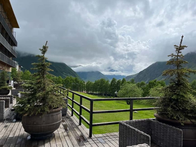 Kazbegi Day Trip (Jinvali, Ananuri, Gudauri, Gergeti church) - Visiting Gergeti Trinity Church on the Hilltop
