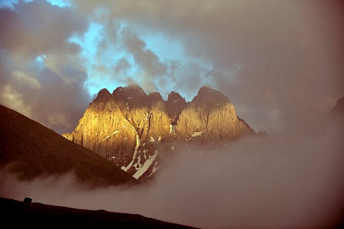 Kazbegi - One Day Trekking Private Tour to Chaukhi Pass 3341 m - Exploring the Roshka Stones and Abudelauri Lakes