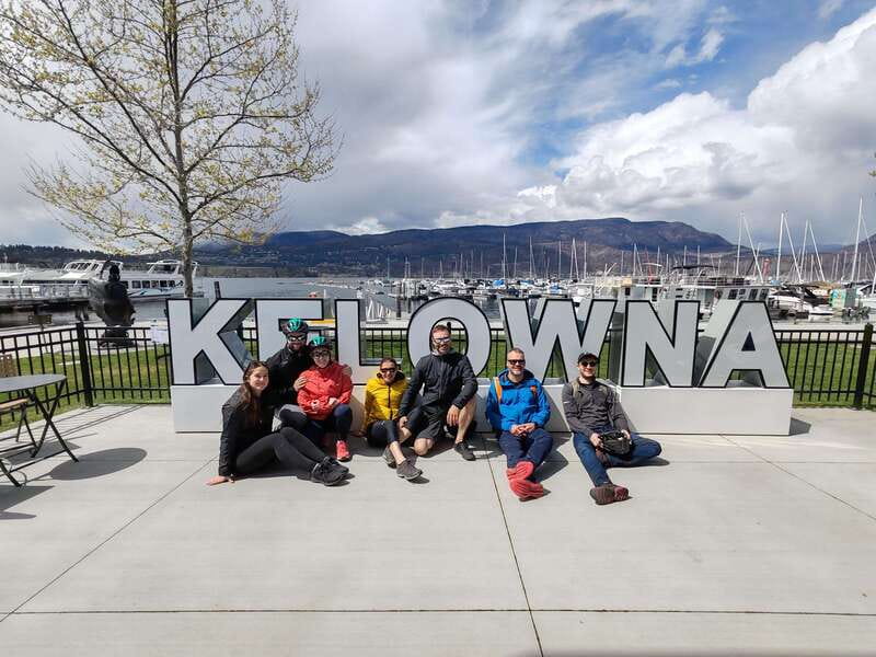 Kelowna: E-Bike Ride and Axe Throwing Adventure - Exploring the Scenic "Rails with Trails" Route