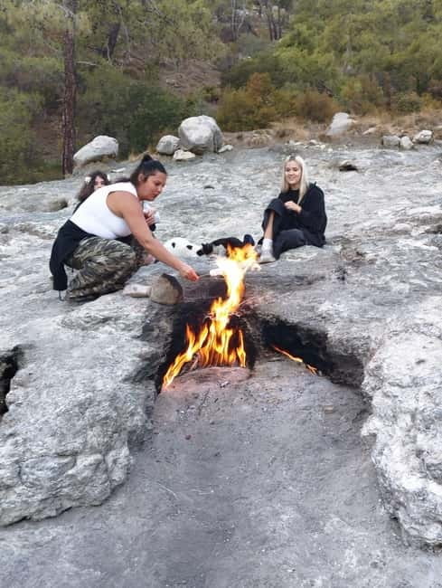 Kemer: Jeep Safari to Olympos Beach & the Flames of Chimaera - Witnessing the Flames of Chimaera on a Guided Hike