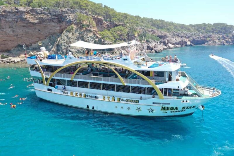 Kemer MEGASTAR Boat Tour from Antalya/Belek / Kemer - Highlights: Swimming, Snorkeling, and Hidden Bays