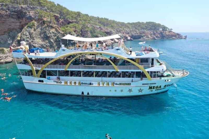 Kemer MEGASTAR Boat Tour from Antalya/Belek / Kemer - The Route and Key Stops: Phaselis, Paradise Bay, and Kiri Bay