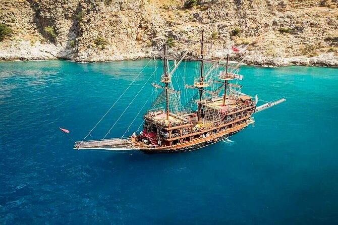 Kemer Pirate Boat Trip with transfer from Belek - Historical Charm at Phaselis Koyu