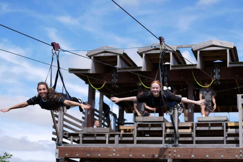 Kent: Zipline Experience - What the Zipline Over Bluewater Lakes Feels Like