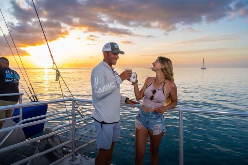 Key West: Catamaran Champagne Sunset Sail - The Spacious 60-Foot Catamaran: Comfort and Stability