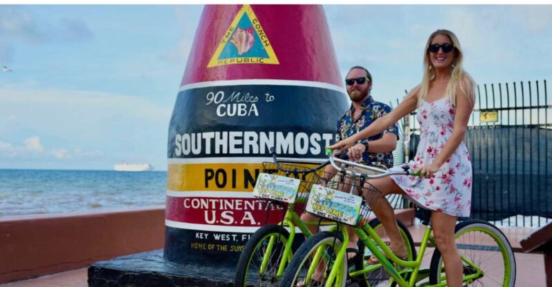Key West: Guided Bicycle Tour with Key Lime Pie - Photo Opportunities at the Southernmost Point