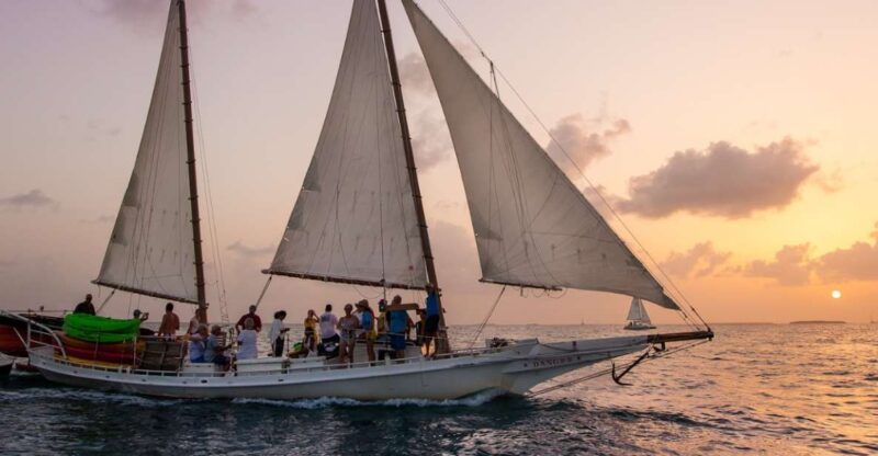 Key West Wind and Wine Sunset Sail aboard classic Schooner - Pacing and Timing of the Cruise