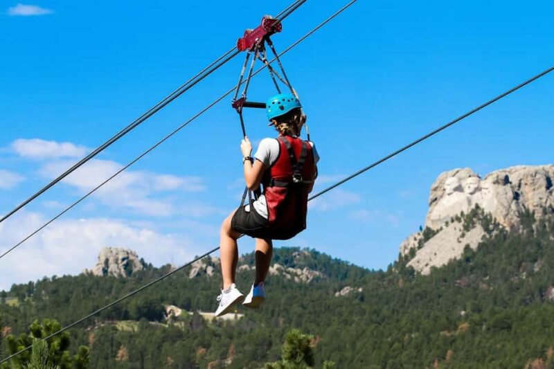 Keystone, SD: Pinnacle Zipline Tour by Mt. Rushmore - Mount Rushmore and Black Hills Views from the Chairlift
