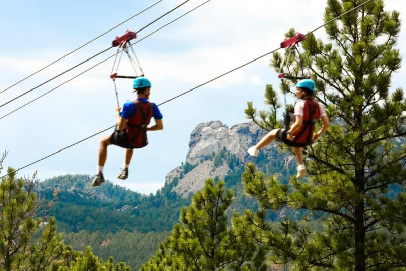 Keystone, SD: Pinnacle Zipline Tour by Mt. Rushmore - The Safety and Equipment Setup
