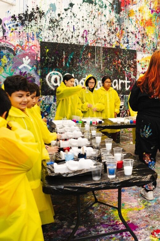 Kids Birthday Party Private Art Experience - Artwork Drying and Future Use