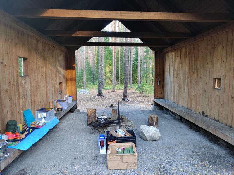 Kintulammi Nature Experience (Nature reserve near Tampere) - Making Fire at the Kota: A Finnish Tradition