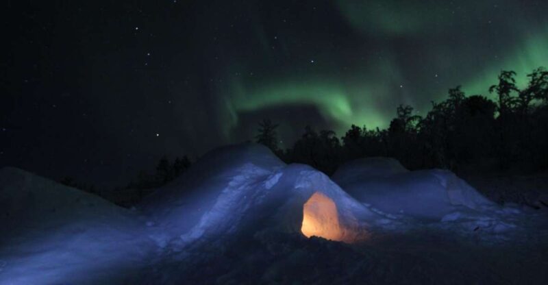 Kiruna: Build your own igloo overnight Tour - Nighttime Northern Lights and Wilderness Camping