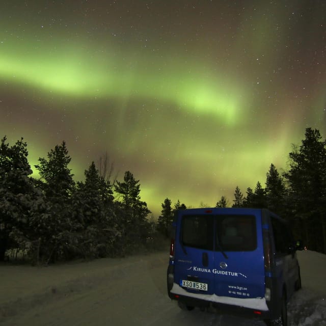 Kiruna: Northern Lights Minivan Chase with Warm Drink - Key Points
