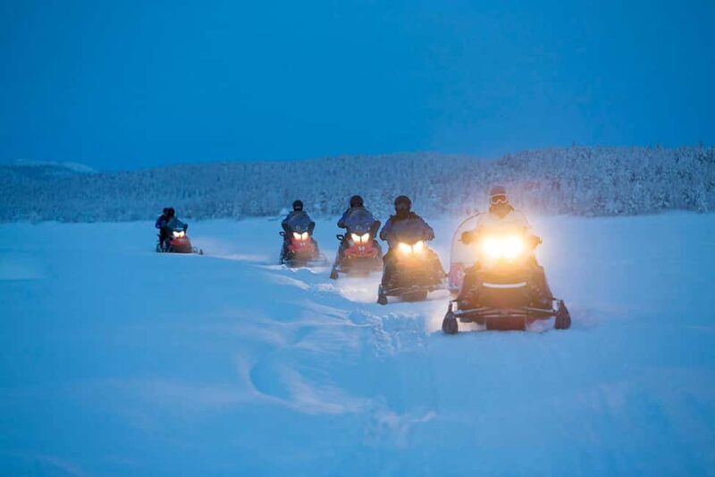 Kiruna: Northern Lights Snowmobile Tour with Dinner - Key Points