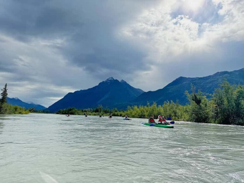 Knik River Lazy River Float Trip - Scenic Beauty of the Chugach Mountains and River Braids