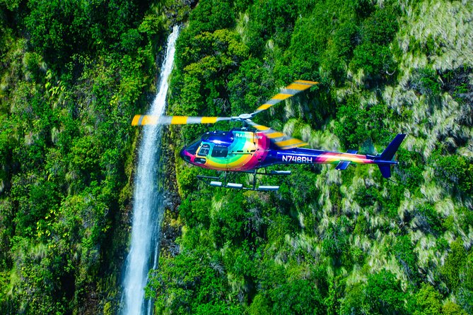 Kohala Coast Volcano Waterfalls-90 Min Heli Tour-Doors Off or On - Exploring the Black Sand Beaches of Pololu Valley