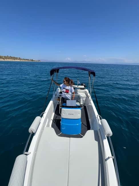 Kos: Private Speedboat Rental -No License required - Exploring Pserimos and Its Rugged Landscape