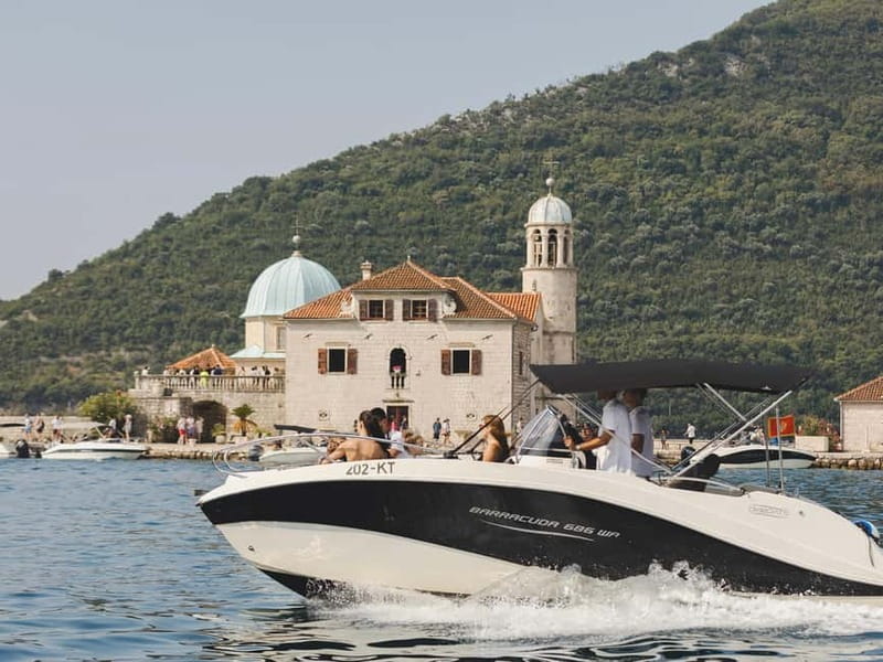 Kotor: Perast and Island- Lady of the Rocks-Speedboat Tour - Spotting Saint George from the Speedboat