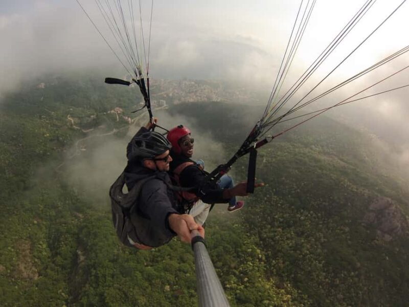 Kotor: Tandem Paragliding Flight with Photos & Videos - The Takeoff from the Loven Launch Site