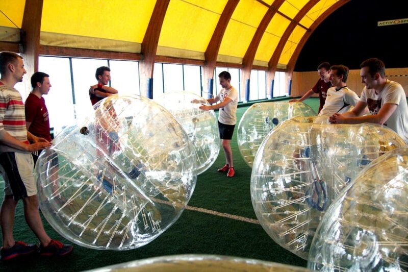 Krakow: 1-hour Bubble Football Game - How the Bubble Football Game is Set Up