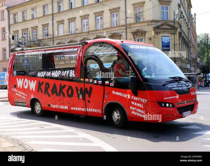 Krakow City SightSeeing hop on hop off bus and city game - Logistics and Group Experience