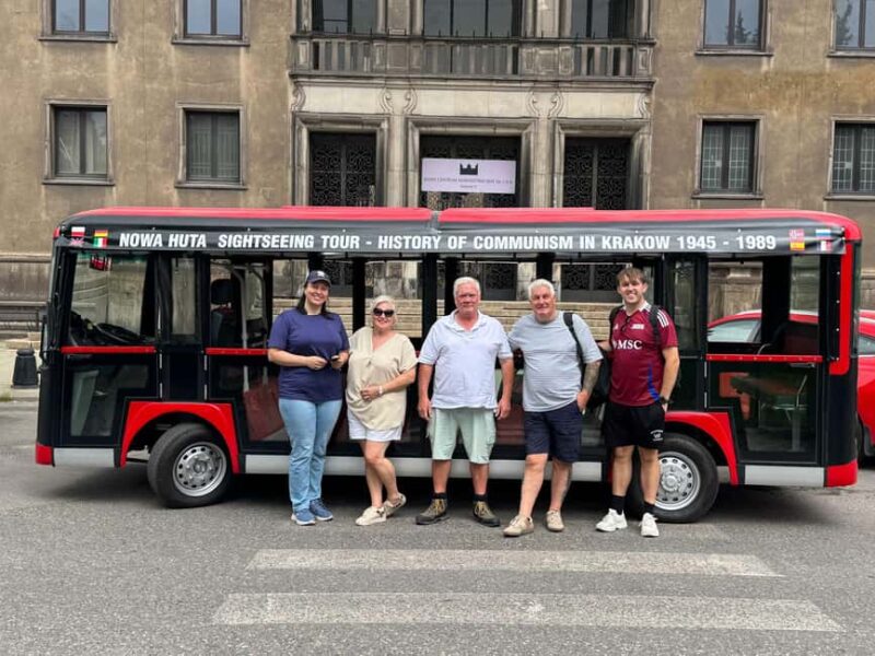 Krakow: Communist Tour City Sightseeing Nowa Huta E Golf Car - Key Points