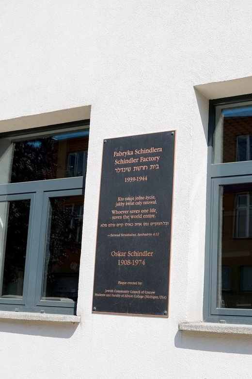 Krakow: Guided Tour of Schindler's Factory & Jewish Ghetto - Key Points