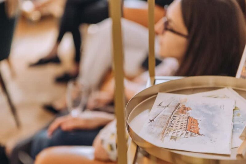 Kraków: Paint Watercolor Postcard with a Local Artist - Delicious Local Snacks and Warm Beverages