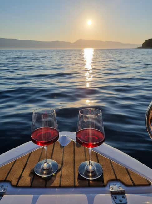 Krk: Sunset Boat Tour with wine, high chance of dolphins - Krk: Sunset Boat Tour with Wine, High Chance of Dolphins