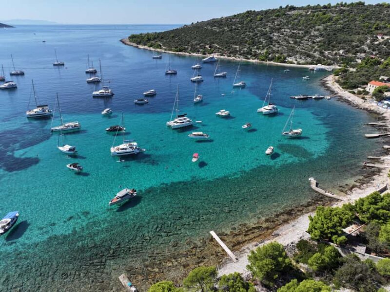 Krknjai Blue Lagoon three island tour with drinks - The Route and Scenic Views on the Return Trip