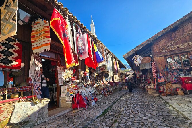 Kruja, Old Bazaar, Skanderbeg Museum,Sari Saltik tour from Tirana - The Old Bazaar: Shopping and Cultural Atmosphere