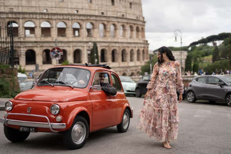 La Dolce Vita: Cruising Rome in a Classic Fiat 500 - Starting at the Oppio Caffè in Rome