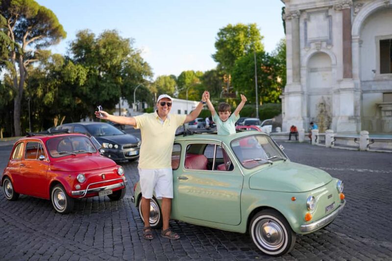 La Dolce Vita: Cruising Rome in a Classic Fiat 500 - Scenic Drive to the Orange Garden on Aventine Hill