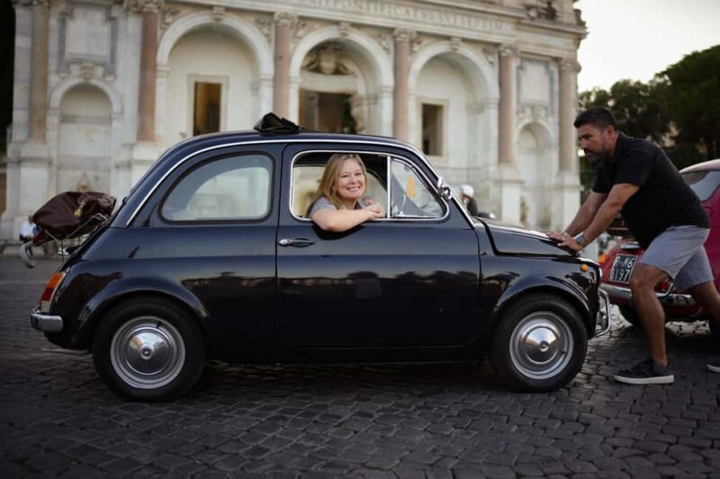 La Dolce Vita: Cruising Rome in a Classic Fiat 500 - The Grand Fontana dell’Acqua Paola