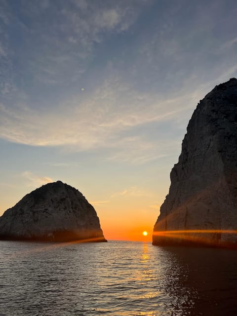 Laganas: Myzithres sunset experience with VIP speedboat - How the Itinerary Unfolds: From Sunset to Night Swim