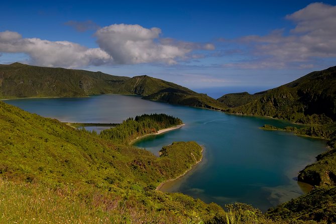 Lagoa do Fogo Volcano and Caldeira Velha Hot Springs - Panoramic Views of Lagoa do Fogo from Multiple Miradouros